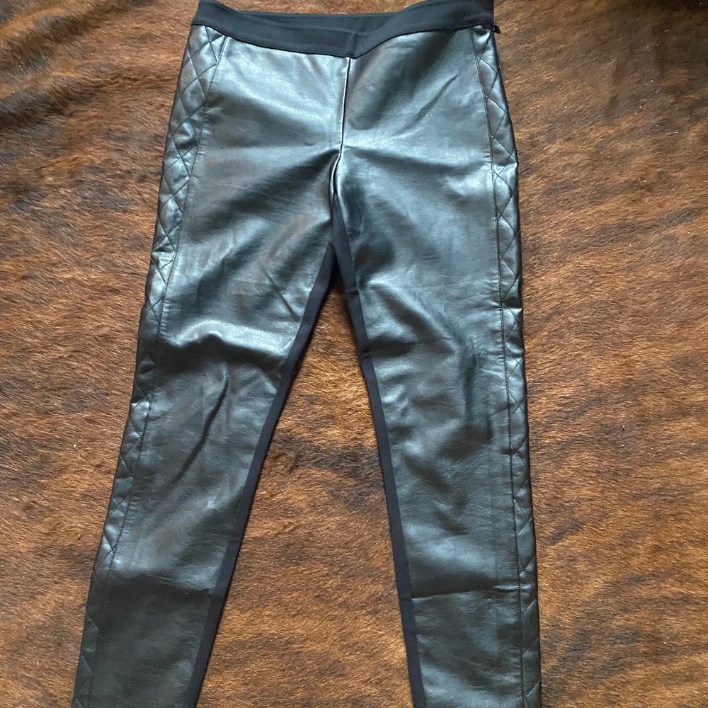 Armani Exchange AX Faux Leather Pants - size 8